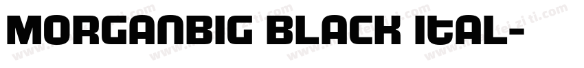MorganBig Black Ital字体转换
